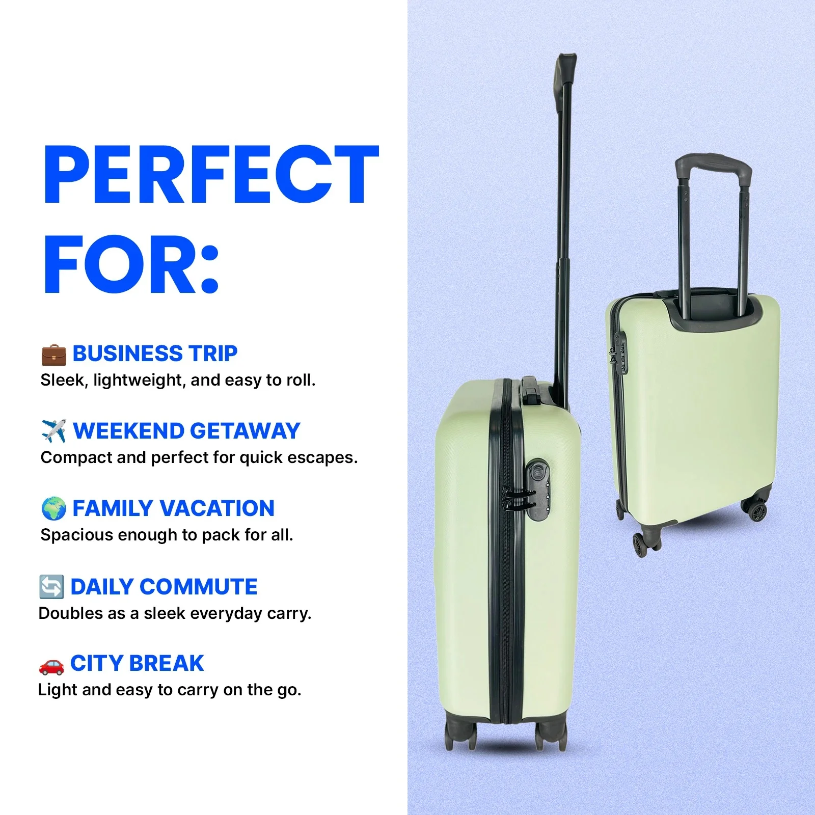 Bordlite Keep Calm, It's a Carry On Cabin Case 54 x 36 x 20cm – Green - Image 2