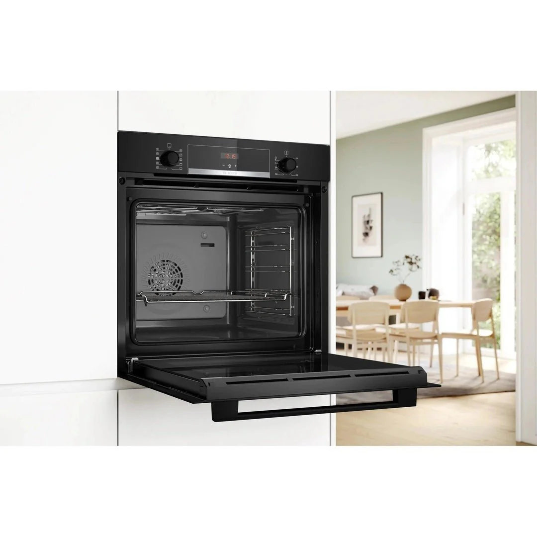 Bosch Series 4 Built-in oven with added steam function 60 x 60 cm Black | HQA534BB3B - Image 4