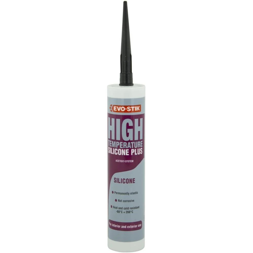 Bostik Evo-Stik High Temp Silicone Black 310ml Cartridge