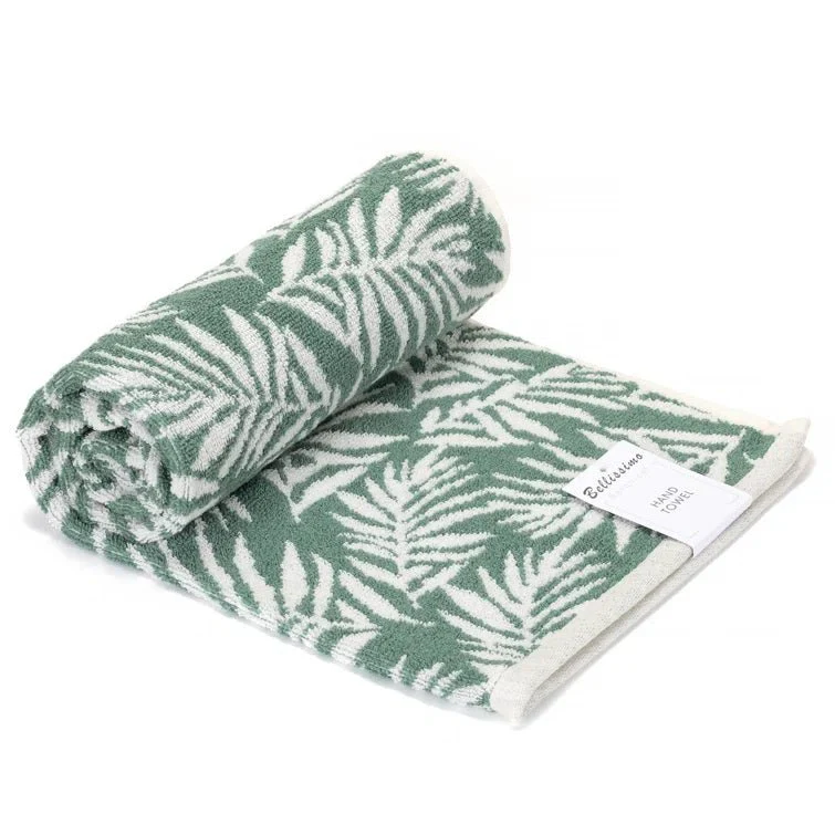 Botanical Bath Towel Single Green