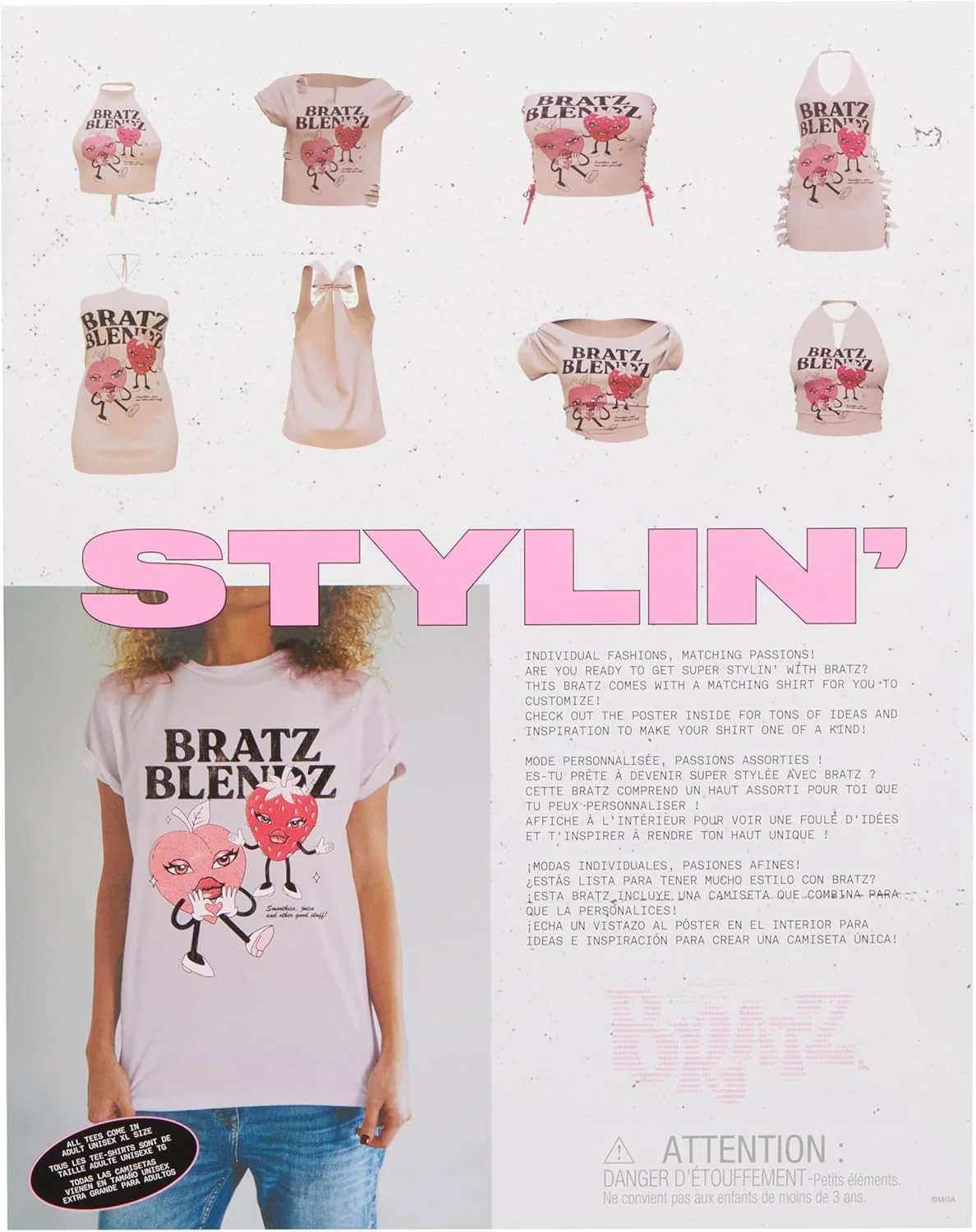 Bratz Stylin' Cloe - Fashion Doll with Customisable T-Shirt - Image 7