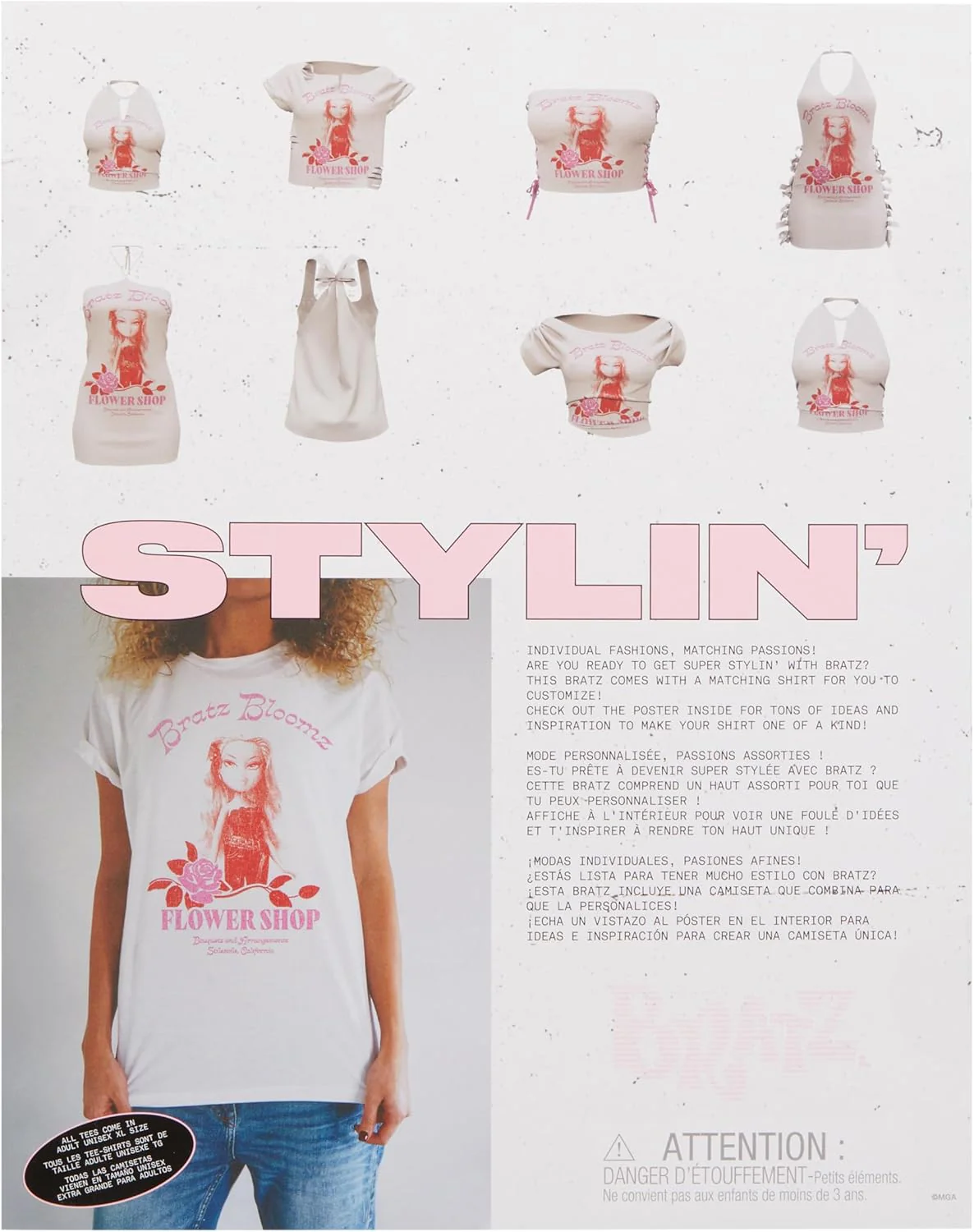 Bratz Stylin' Yasmin - Fashion Doll with Customisable T-Shirt - Image 6