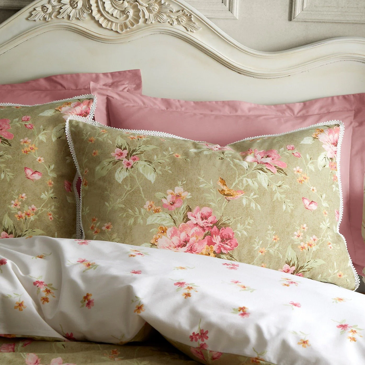Bridgerton by Catherine Lansfield – Penelope Floral Reversible Duvet Set Superking - Image 4