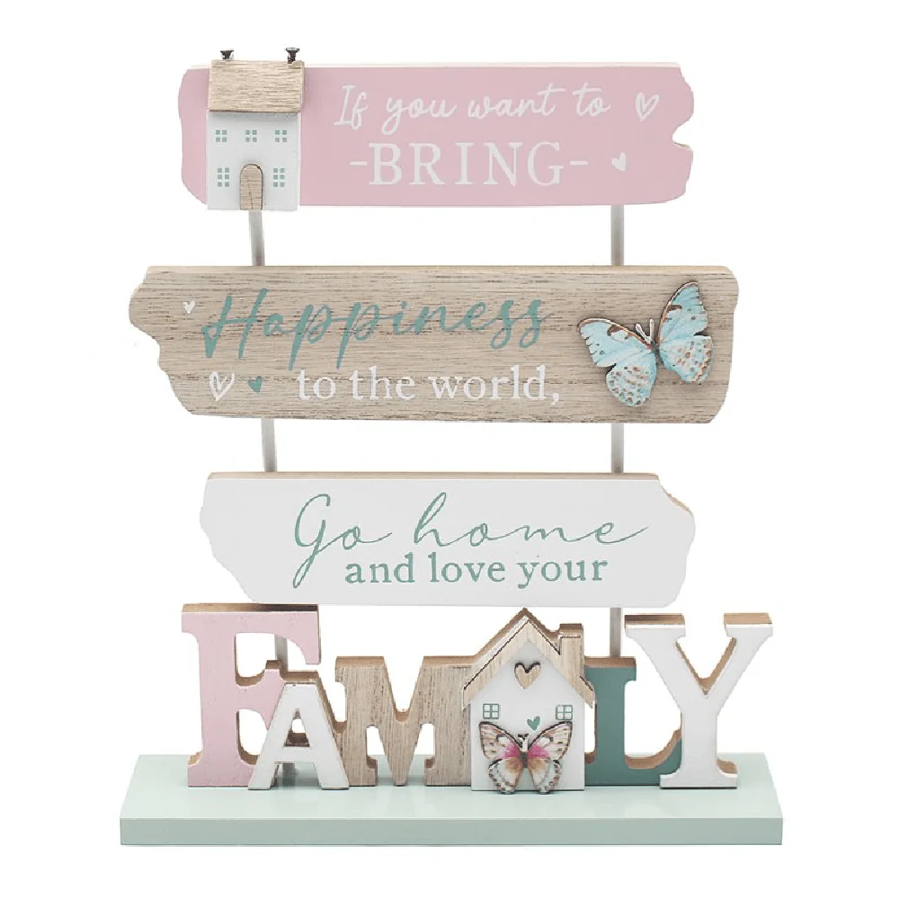 Bring Happiness Home Family Sign