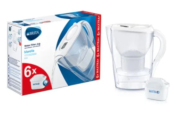 Brita Maxtra 6pack water filter With Free White Jug