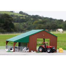 Britains 1:32 Farm Building Set With Case Tractor - Image 2