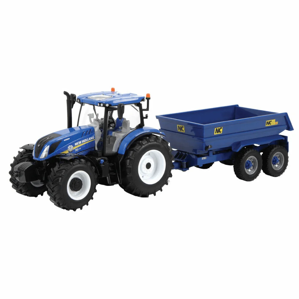Britains 1:32 New Holland T6 Tractor With Trailer Play Set