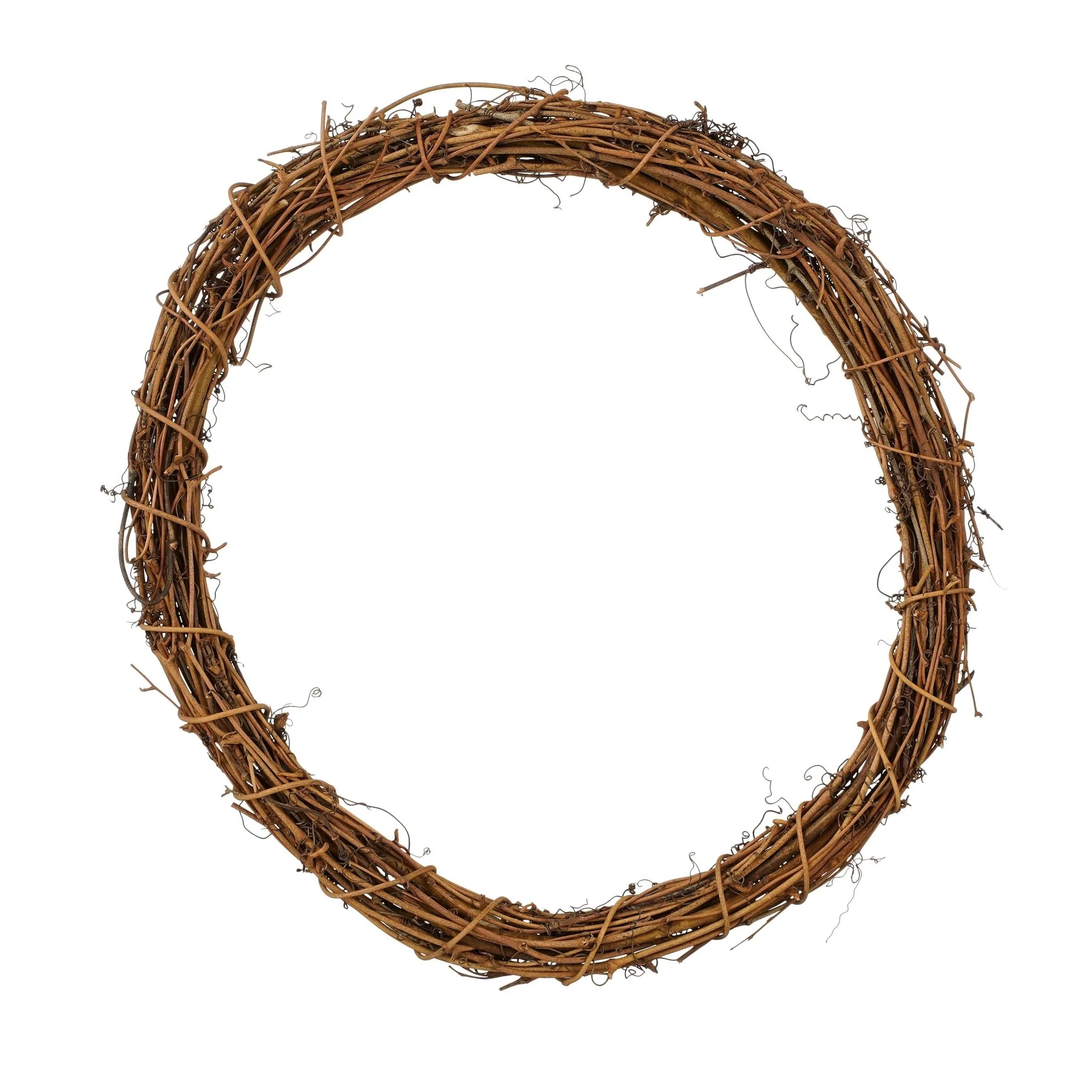 Brown Willow Wreath 4 x 35cm