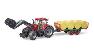 Bruder Case IH With Front loader, Trailer & Bales - Image 2