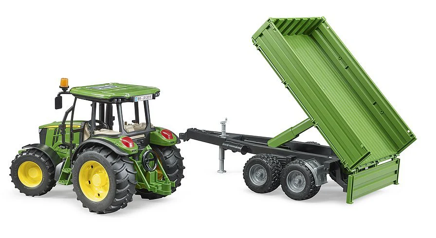 Bruder John Deere 5115M With Tipping Trailer - Image 3