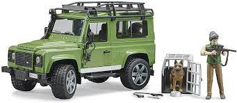 Bruder Land Rover Defeder Station Wagon With Forester & Dog - Image 2