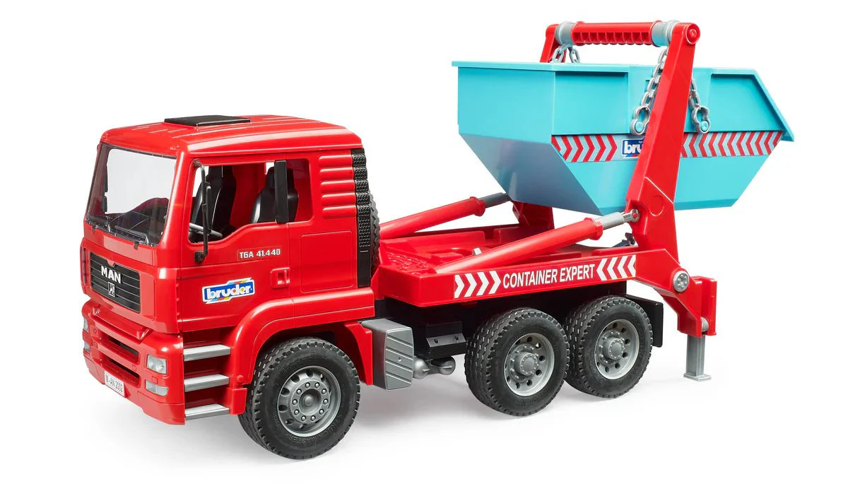 Bruder Man TGA Skip Container Truck - Image 2