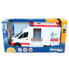 Bruder Mb Sprinter Ambulance With Driver Light & Sound