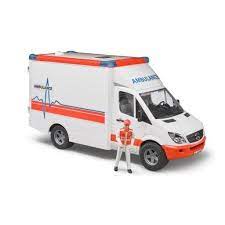 Bruder Mb Sprinter Ambulance With Driver Light & Sound - Image 3