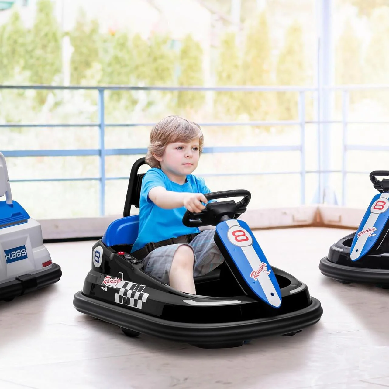 BumperBoo 6V Bumper Car - Blue