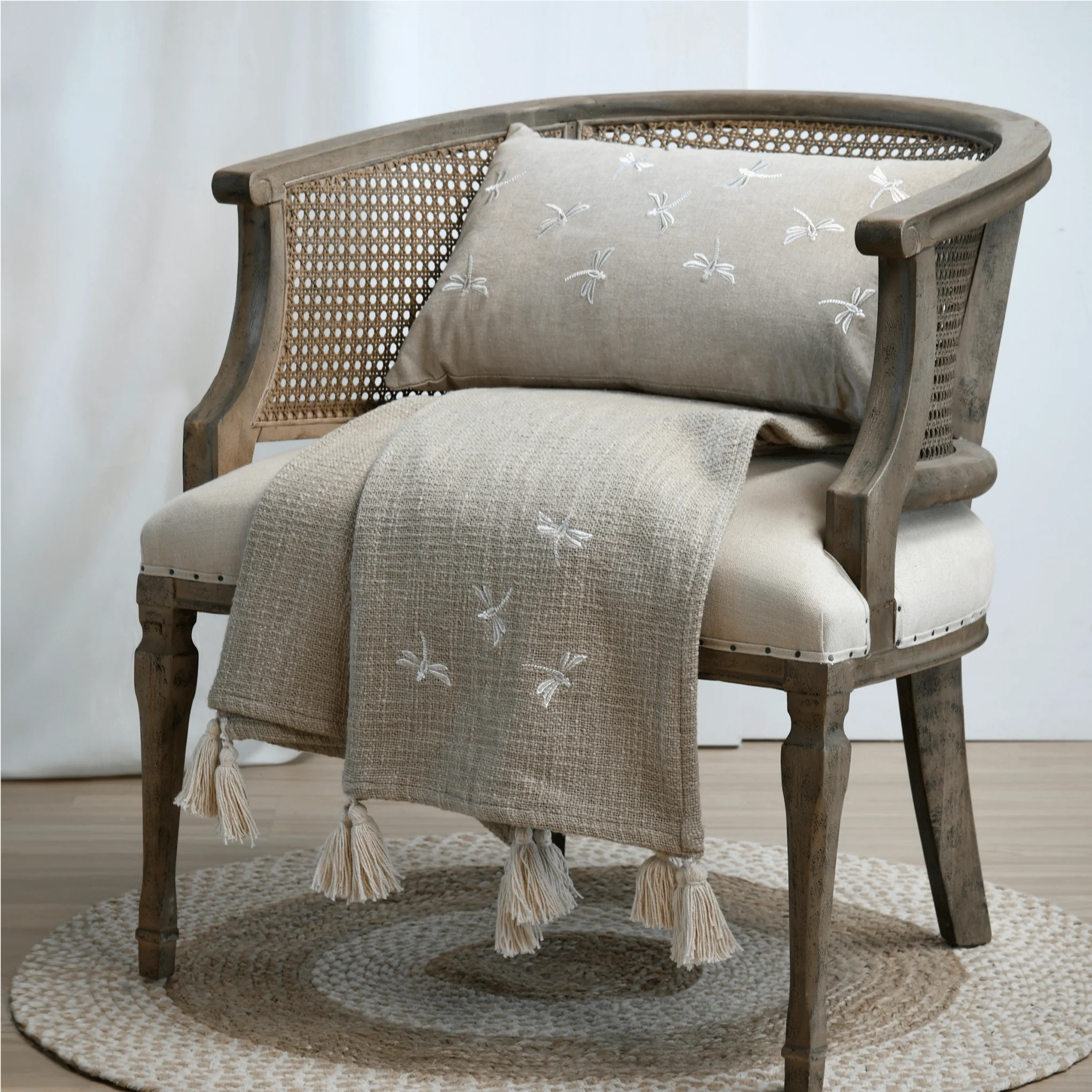 Butine Throw Natural 125 x 180cm - Image 2