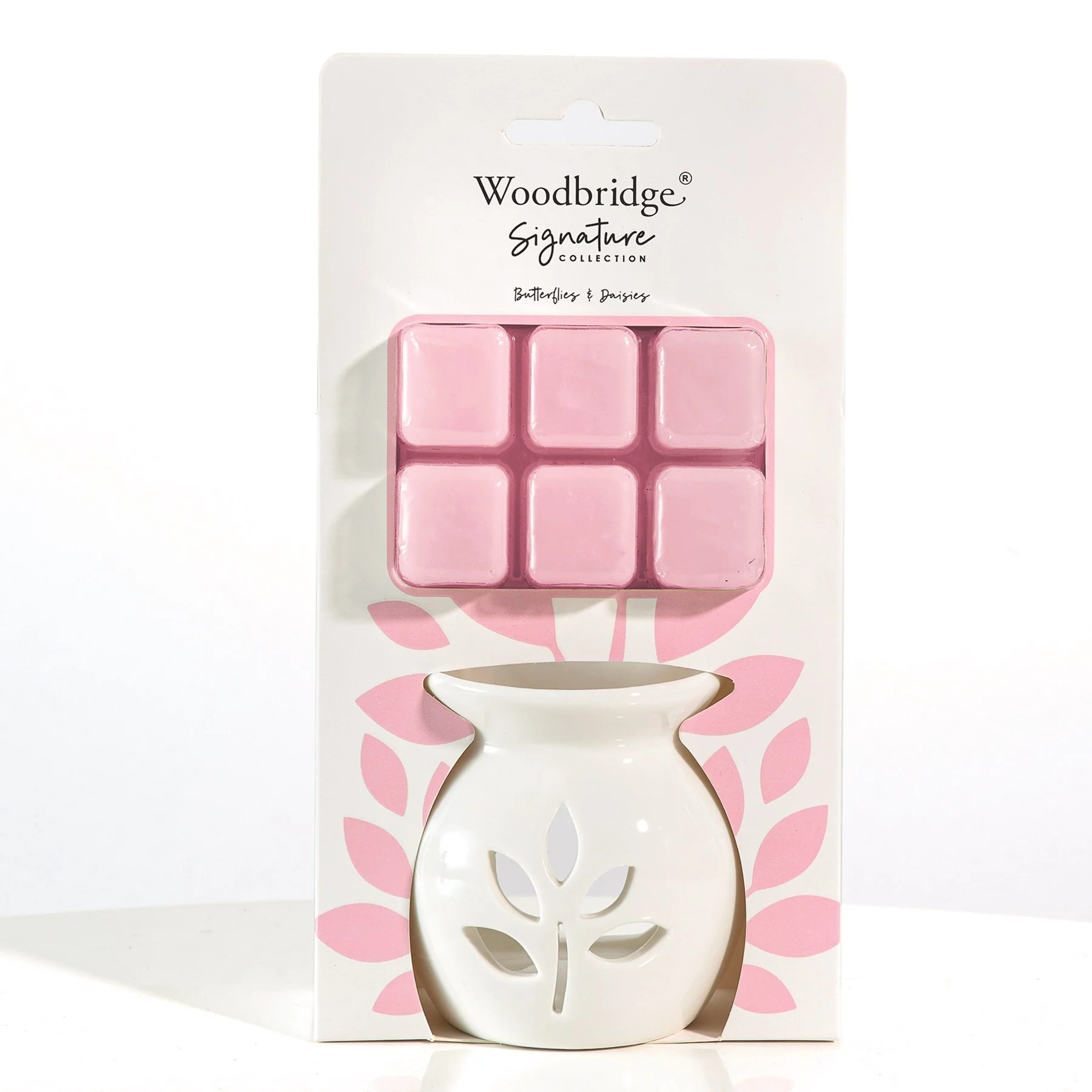 Butterflies on Daisies Wax Melt Burner Gift Set by Woodbridge