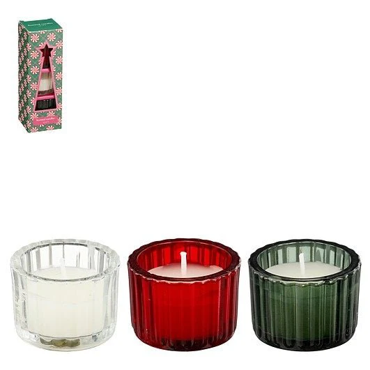 Candle Gift Set Green 6 x 6 x 19cm