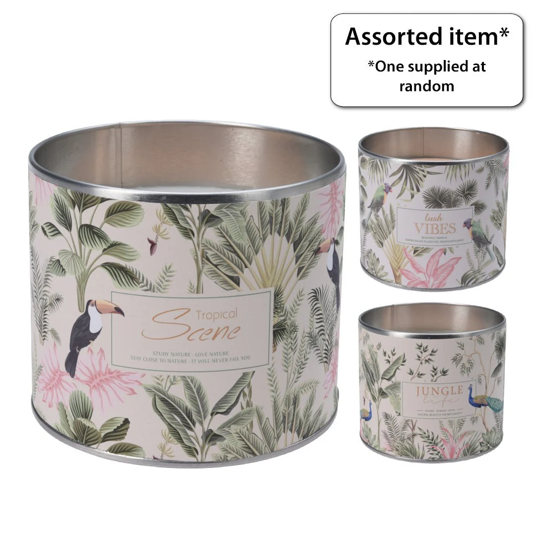 Candle in Zinc Pot