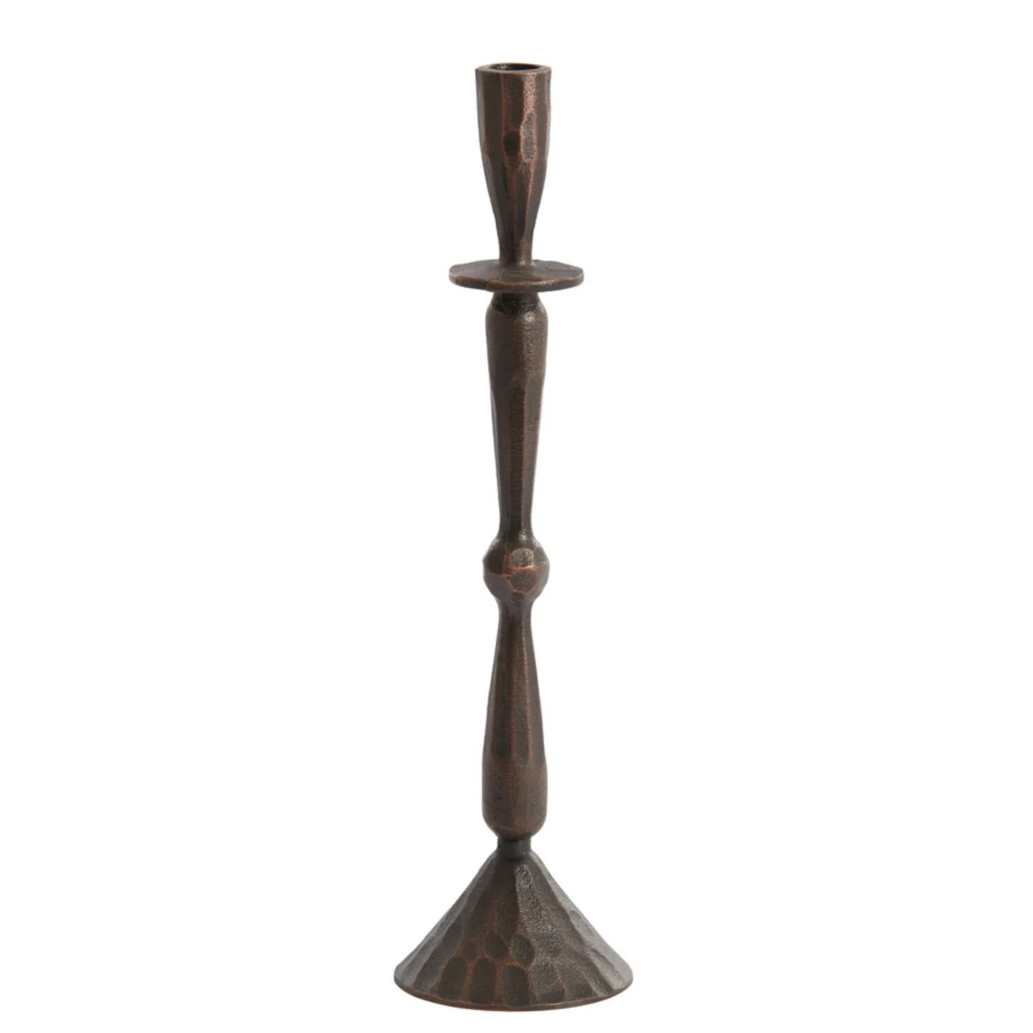 Candle Stick 10.5 x 39cm Casandra Copper Brown