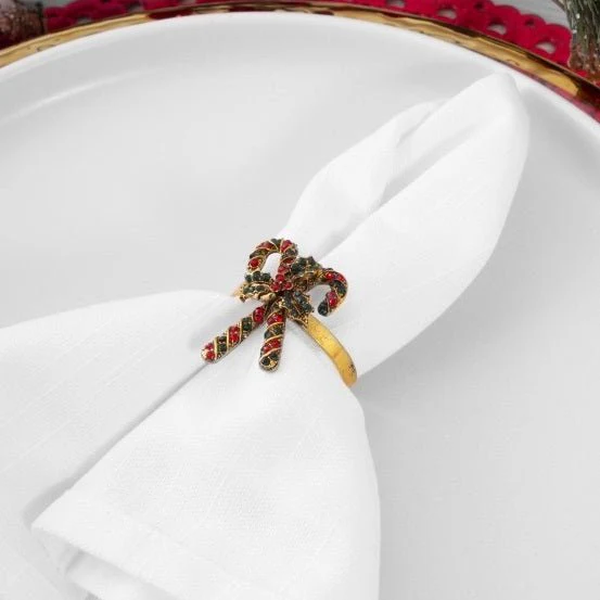 Candy Canes Single Napkin Ring - Image 2