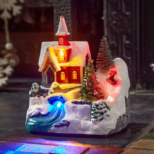 CandyTree SnowScene Battery Operated 14 x 11 x 9 cm