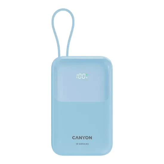 Canyon Power Bank Oncharge 101 Built-In Cable 10000 MAh Blue
