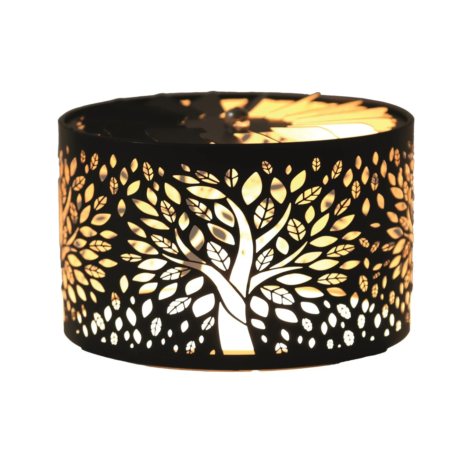 Carousel Shade Metal Silhouette - Black & Gold Tree of Life - Image 2