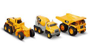 Cat Metal 3Pk Concrete Mixer/Dump Truck/Grader - Image 2