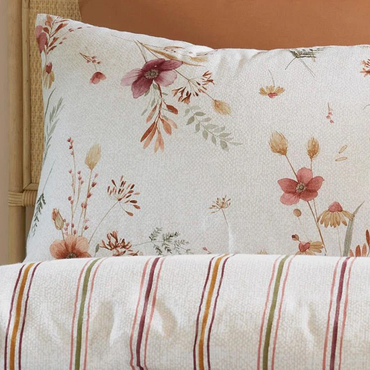 Catherine Lansfield Brushed Cotton Harvest Flowers Duvet Set - Single - Image 3