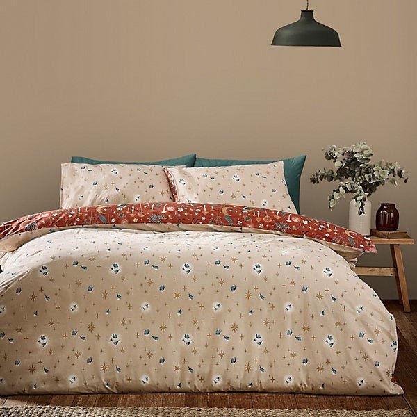 Catherine Lansfield Burnt Orange Enchanted Twilight Animals Duvet Cover Set – King - Image 2