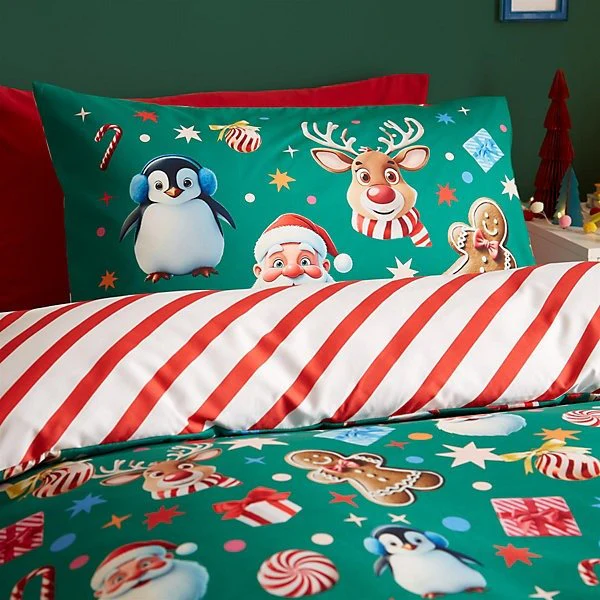 Catherine Lansfield Christmas Icons Festive Children Duvet Cover Set – Double - Image 3