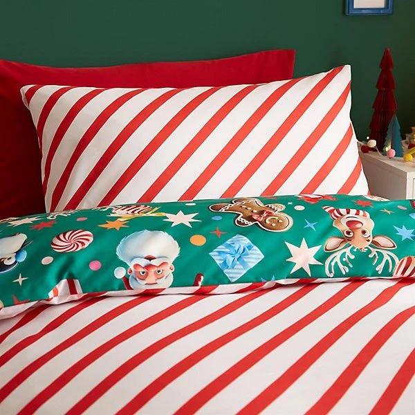 Catherine Lansfield Christmas Icons Festive Children Duvet Cover Set – Single - Image 4