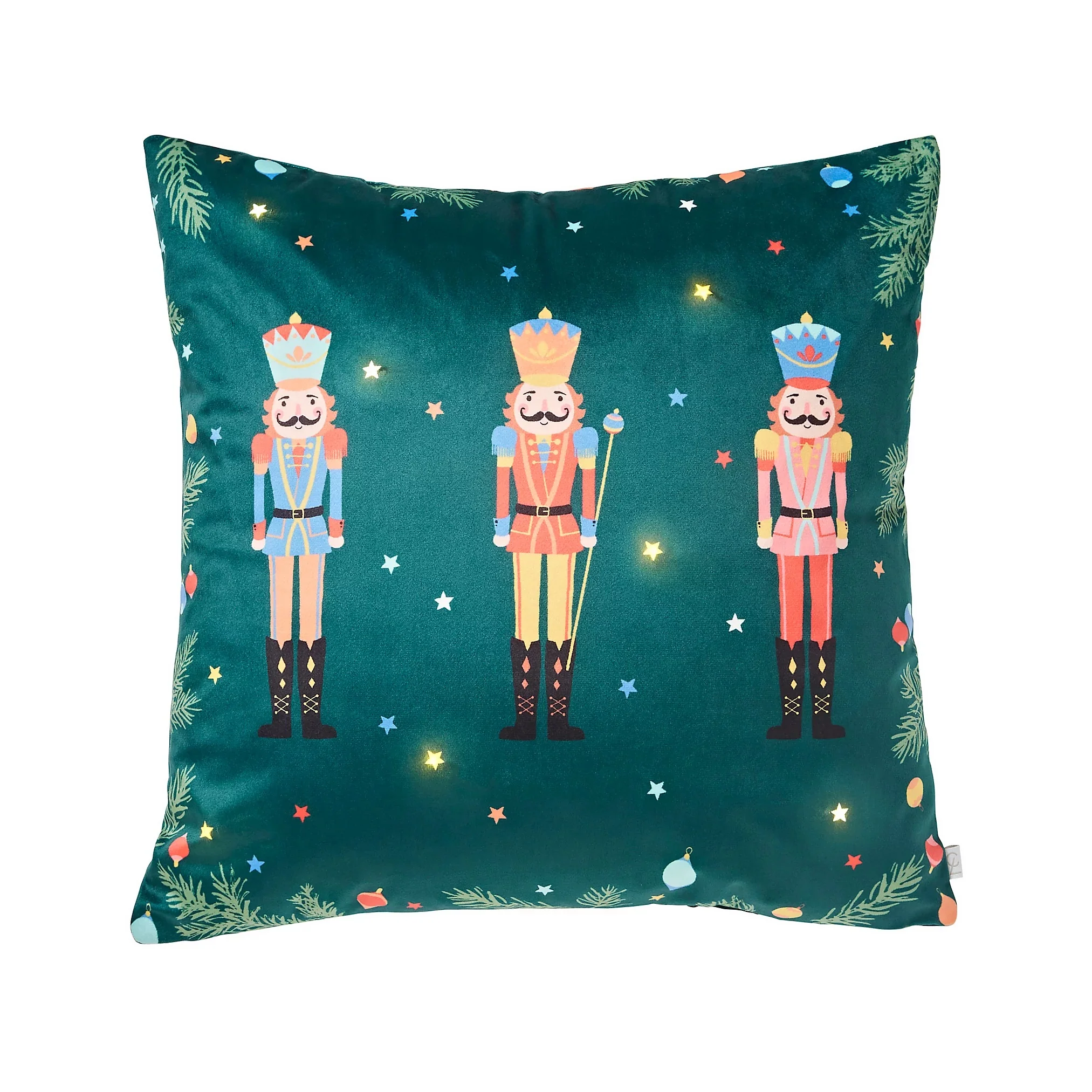 Catherine Lansfield Christmas Nutcracker Light Up Cushion - Image 2