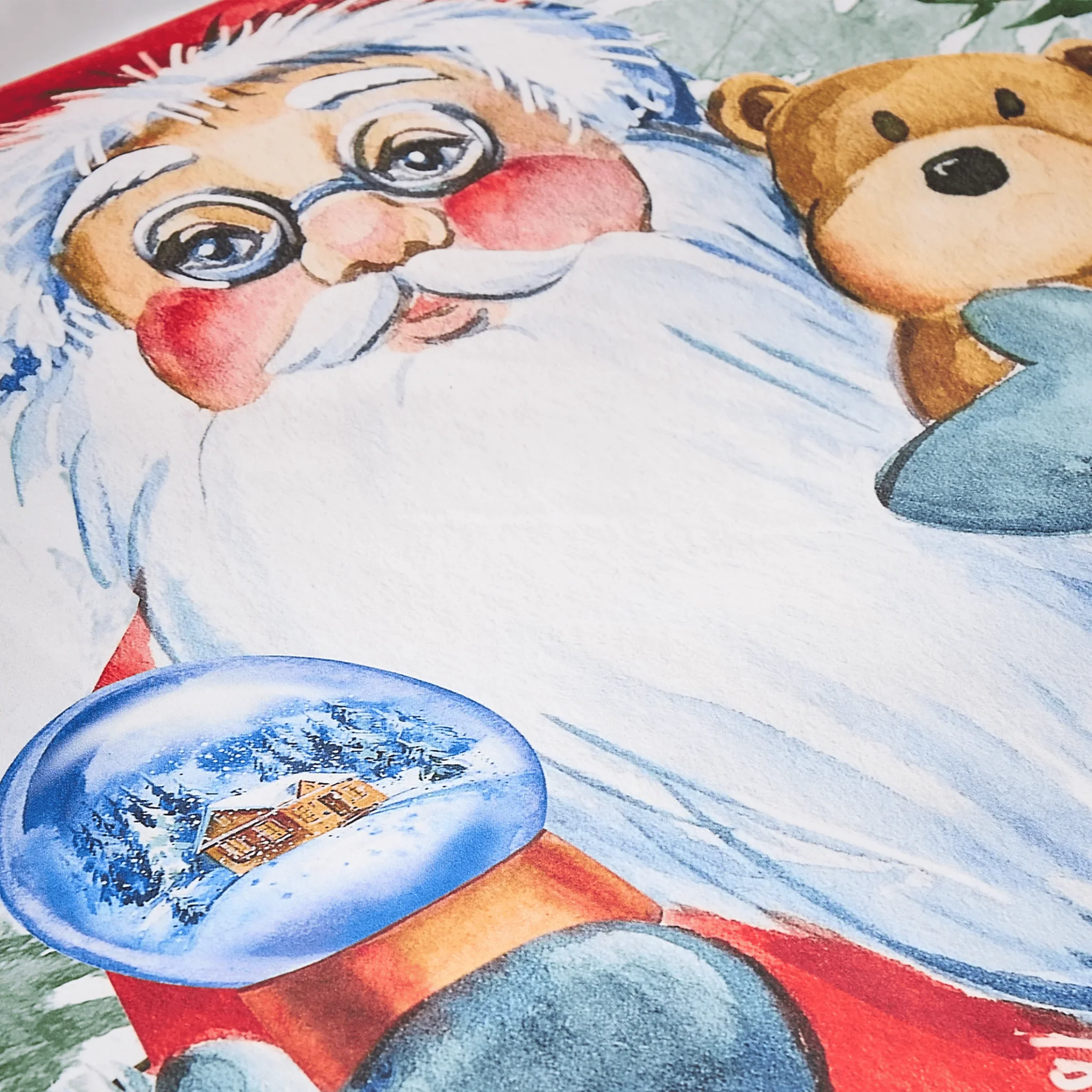 Catherine Lansfield Christmas Retro Santa Reversible Duvet Cover Set Double - Image 3