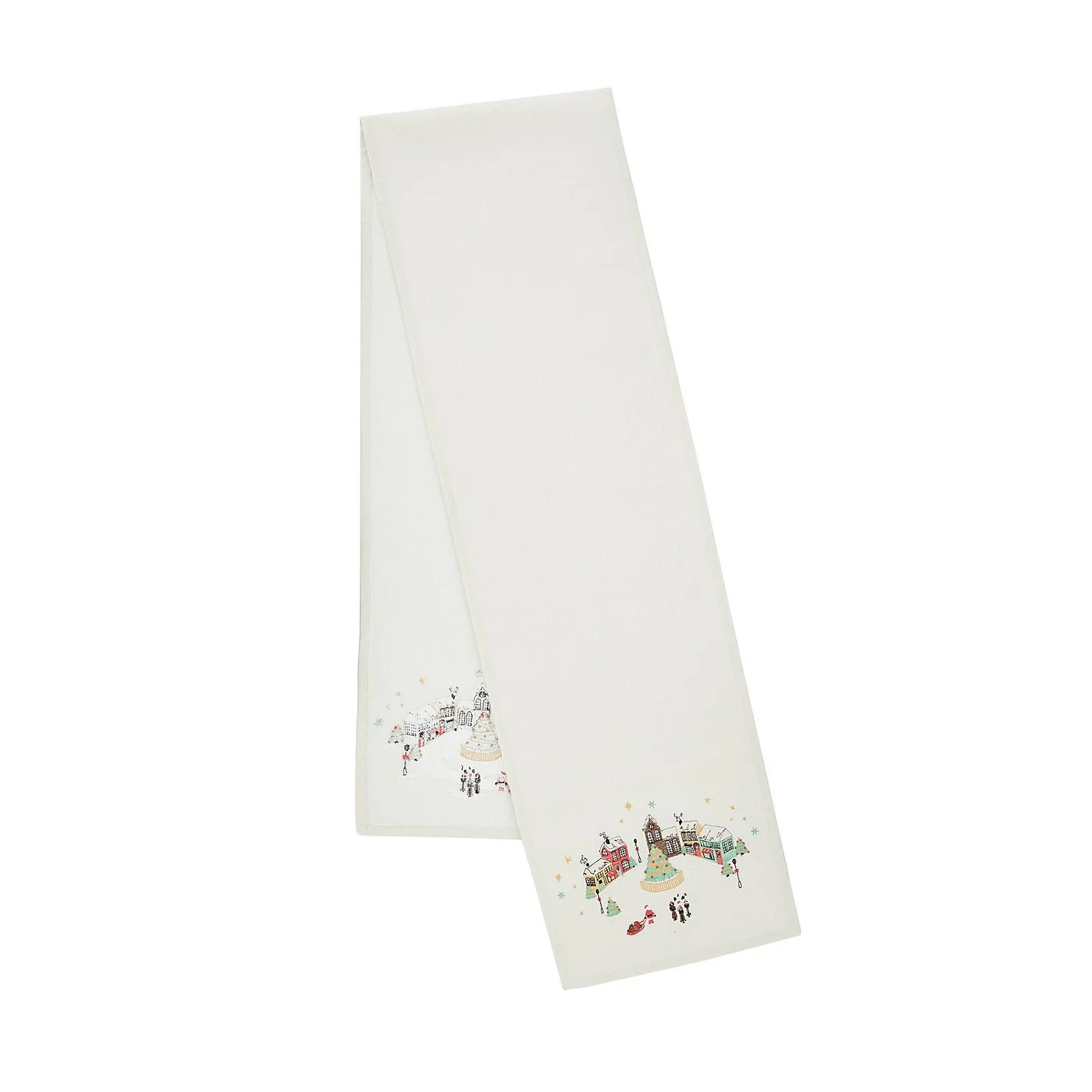 Catherine Lansfield Christmas Town Cotton Table Runner 33x220cm - Image 3