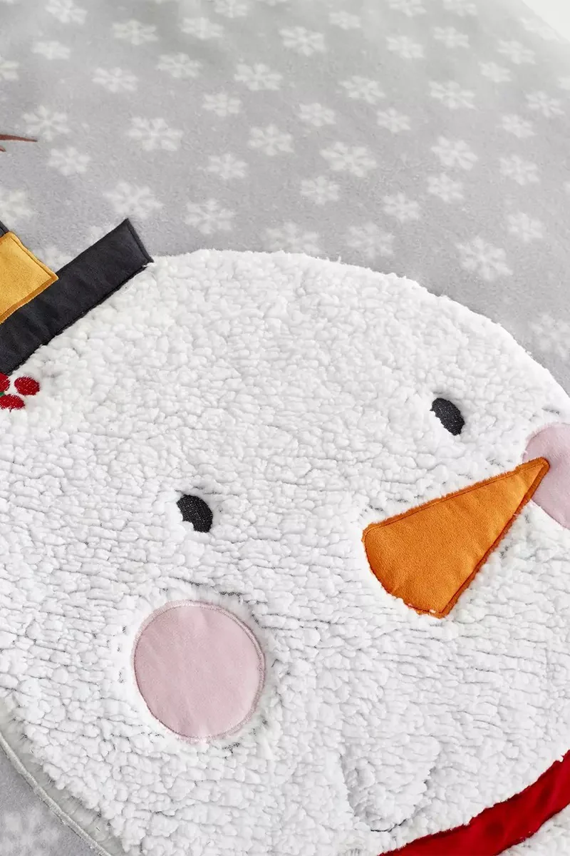 Catherine Lansfield Cosy Snowman Duvet Set Double - Image 2