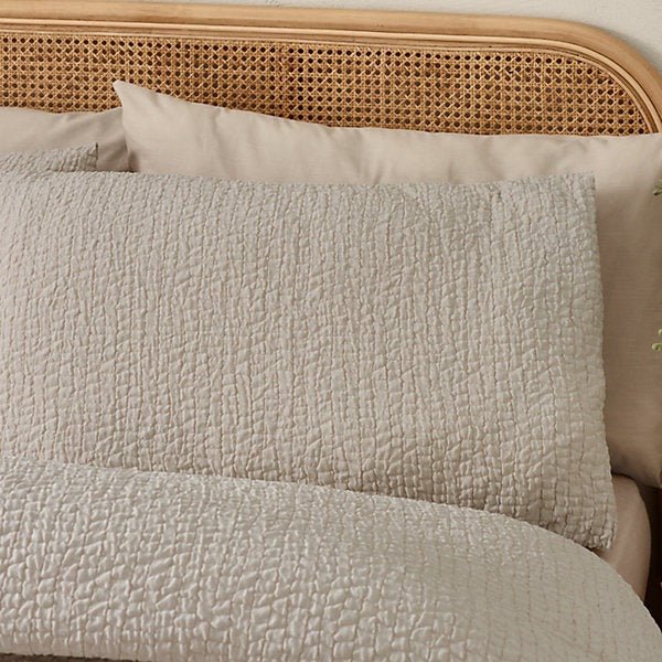 Catherine Lansfield Crinkle Seersucker Duvet Cover Set – King - Image 2
