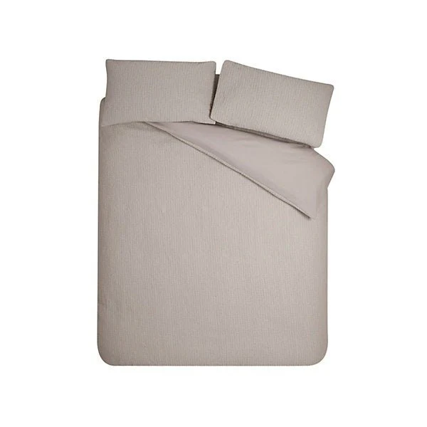 Catherine Lansfield Crinkle Seersucker Duvet Cover Set – King - Image 4