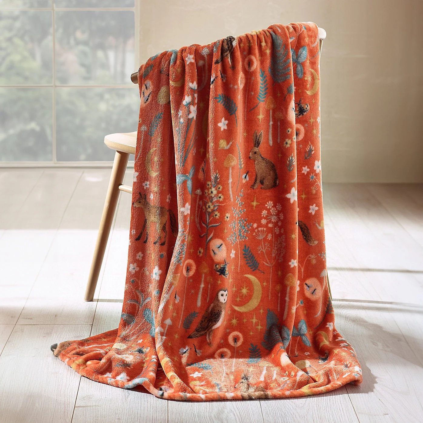 Catherine Lansfield Enchanted Twilight Animals Blanket Throw – 130x170cm