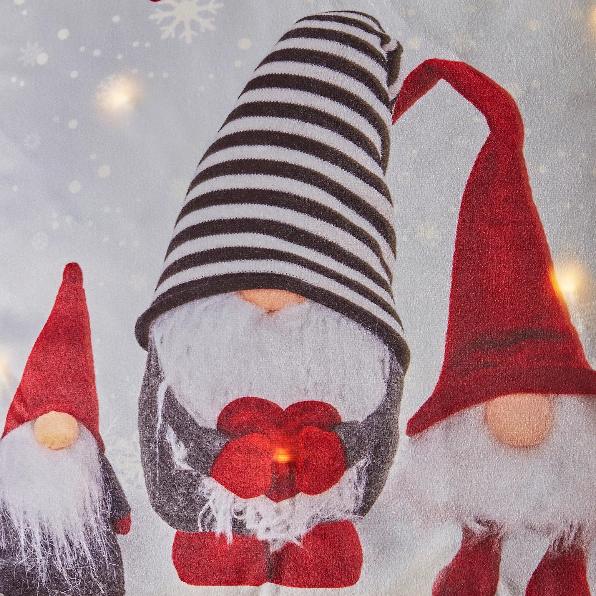 Catherine Lansfield Merry And Bright Gonks Light Up Cushion - Image 3