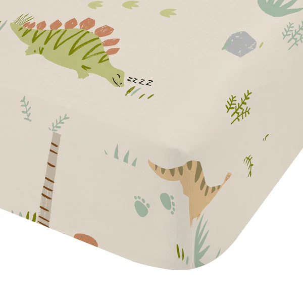 Catherine Lansfield Sleepy Dino Fitted Sheet Single