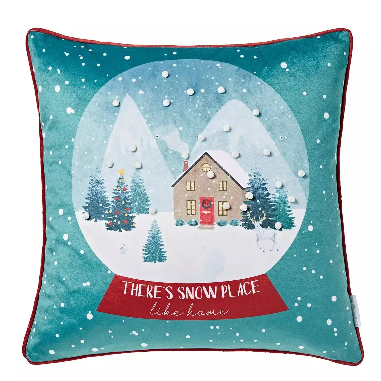 Catherine Lansfield Snow Place Like Home Cushion 45x45cm