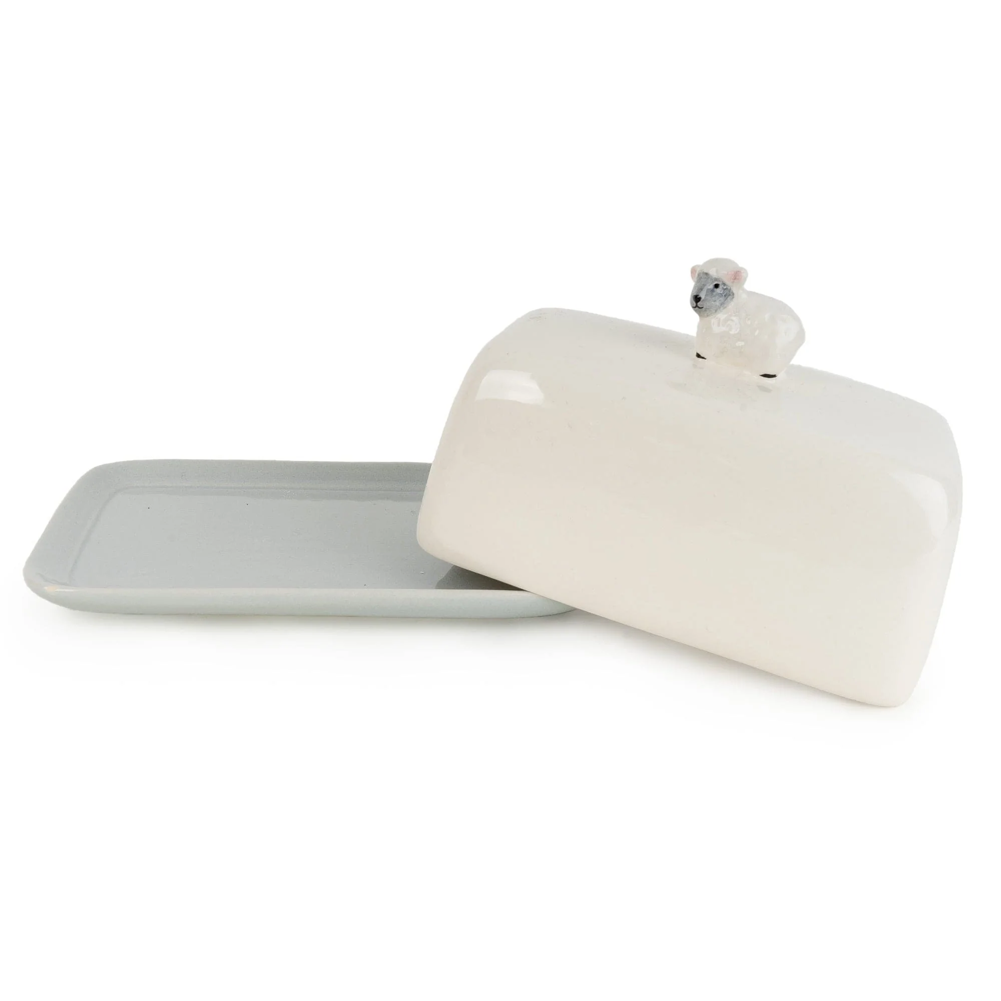 Ceramic Butter Dish - Sheep - Image 2