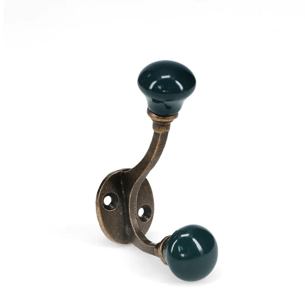 Ceramic Double Hook – Blue