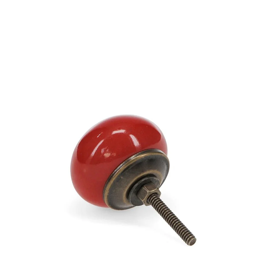 Ceramic Drawer Knob – Red - Image 3