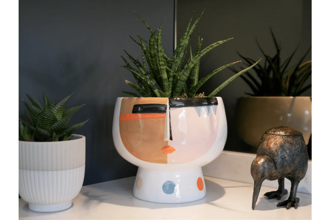 Ceramic Face Plant Pot 15cm (Plant not incl.) - Image 2