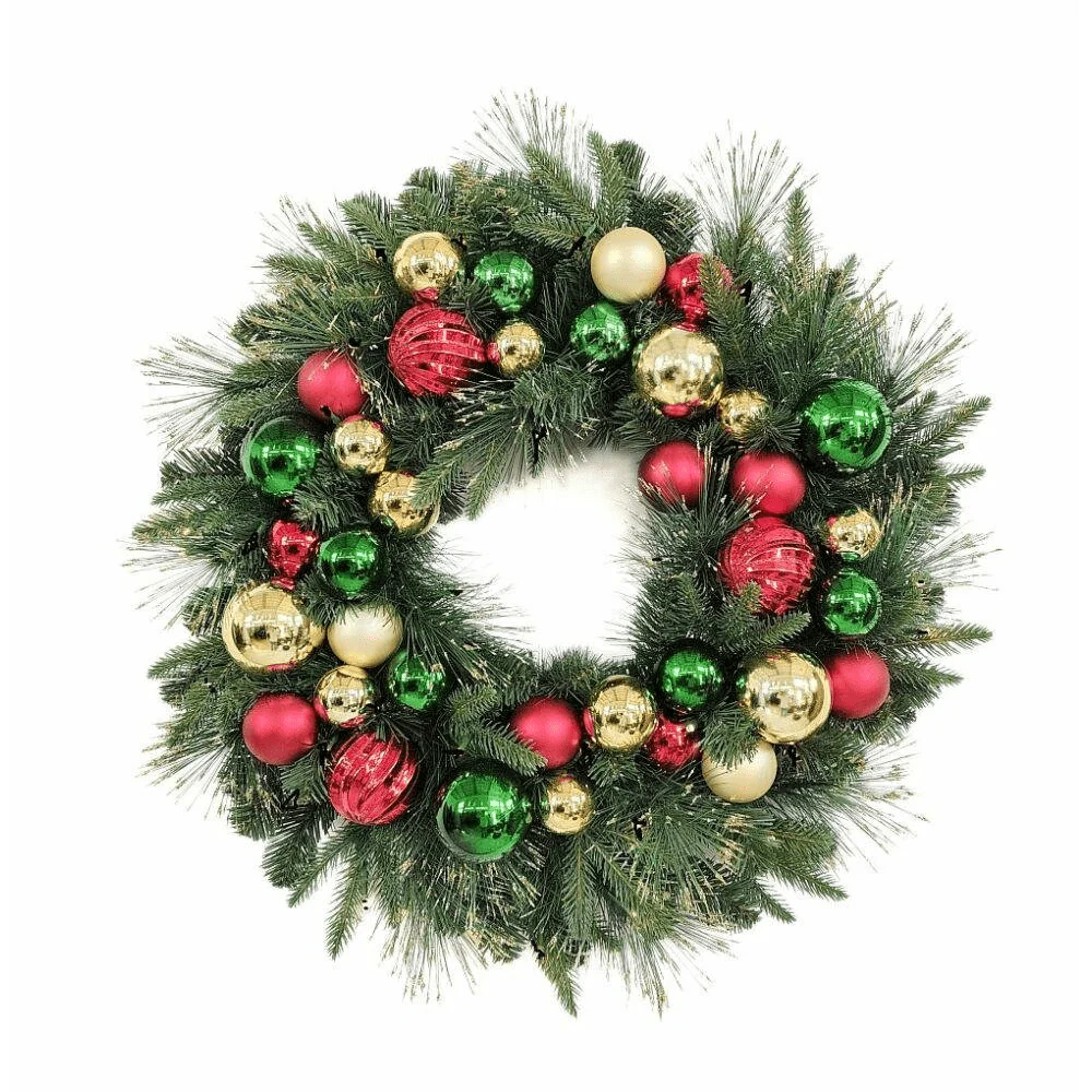 Chantry Decorated Christmas Wreath 60cm - Indoor Only