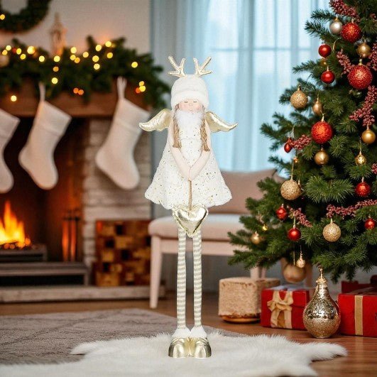Christmas Angel Extendable White 32 x 24 x 55-100cm