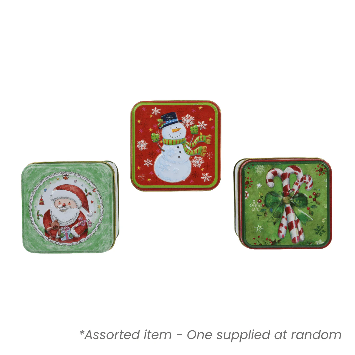 Christmas Candle in Square Tin Assorted - One Supplied* - Image 3